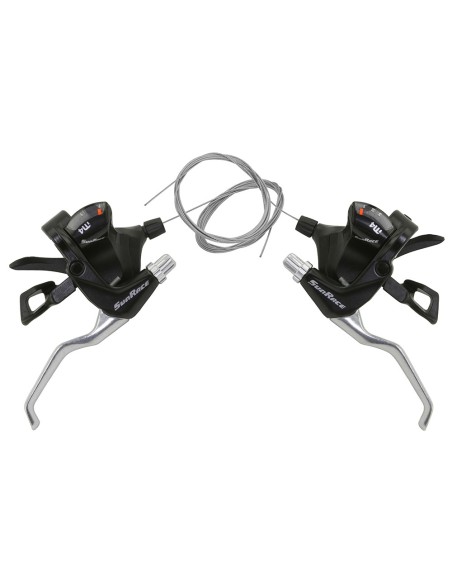 V Brake Trigger Shifter R&L 3x7 Speed STM-406 Black Sun Race.